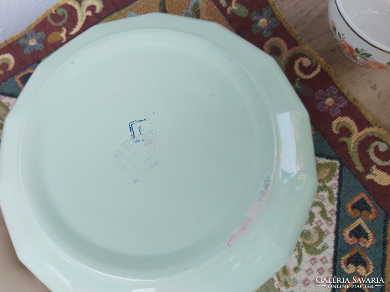 Green rare granite bowl scones peasant bowl collector's item