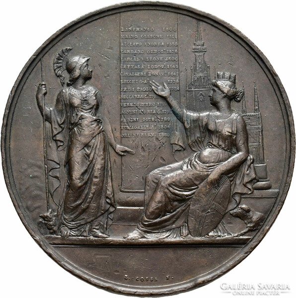 1880 Ferdinand, Milan scientific meeting coin 55gr