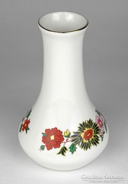 1M218 Régi ritka Aquincum porcelán váza 13 cm