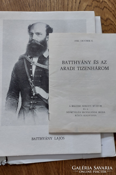 Temesvári Ferenc Batthyány és az aradi tizenhárom 1849. október 6.  14 kép+füzet ,mappa,könyv 1983