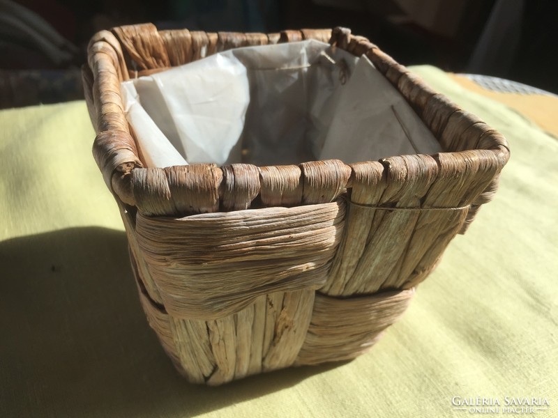 Flower basket made of banana leaves