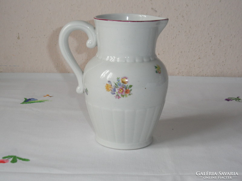 Older porcelain jug from Köbánya, spout