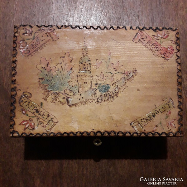 M.N.D.Sz. Sopron wooden box