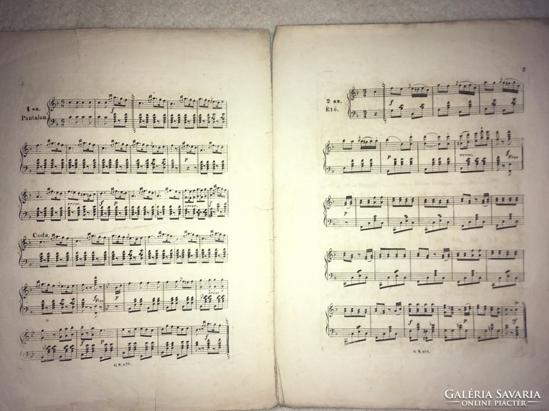 /1869/ Tíz Leány és egy férj sem. /Francia négyes. Zongorára szerzé  Pischinger A.