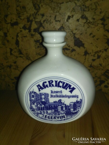 Agricum keserű italkülönlegesség Egervin - pálinkás butella - alföldi porcelán