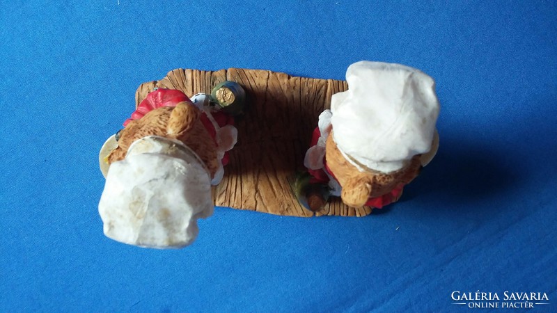 Chef teddy bears on napkin holder