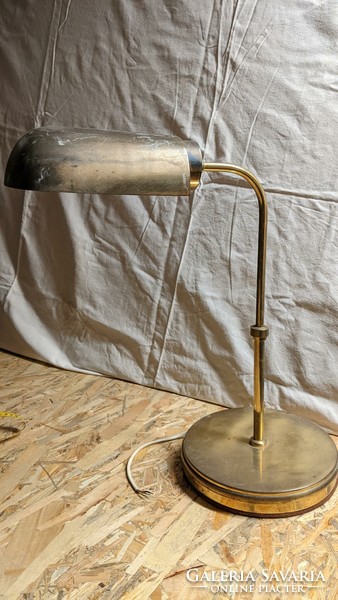 Copper banker's lamp