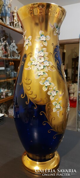 Bohemia glass cseh nagyméretű váza