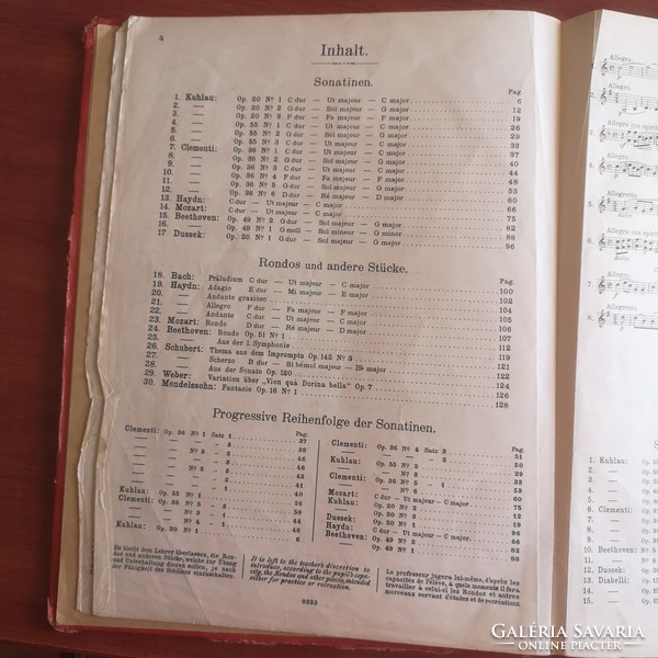 Louis Köhler: sonatinen - album für pianoforte 132 pages for sheet music