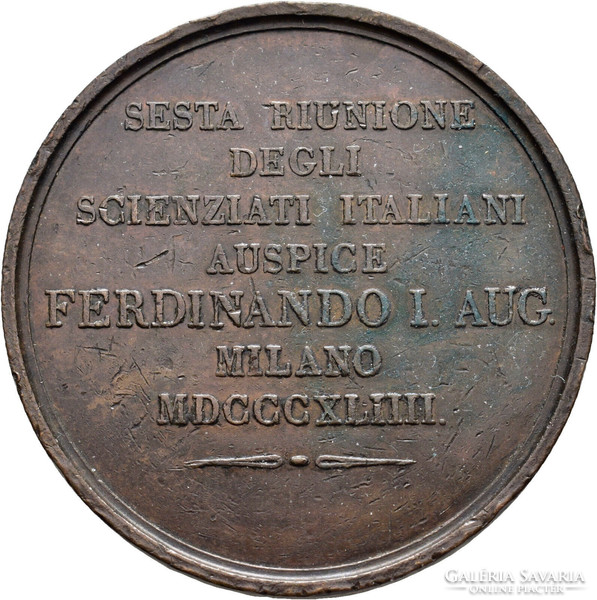 1880 Ferdinand, Milan scientific meeting coin 55gr