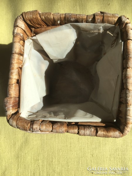 Flower basket made of banana leaves