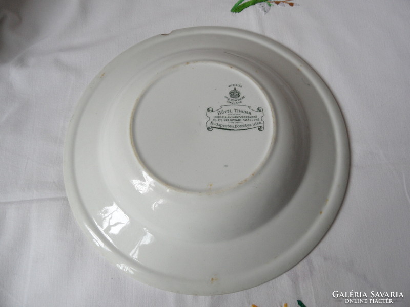 Hüttl tivadar porcelain deep plate