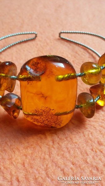 Old amber bracelet
