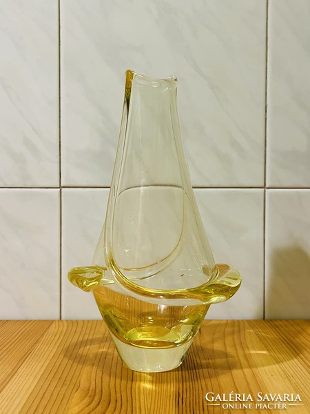 Frantisek Zemek cseh üveg váza