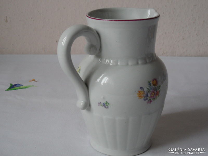 Older porcelain jug from Köbánya, spout