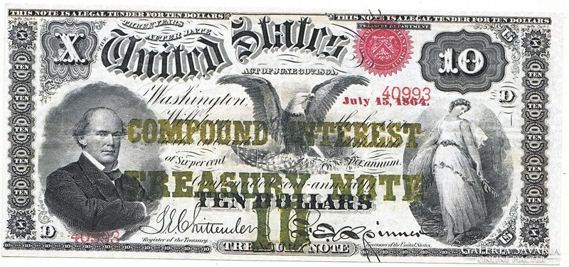 USA  10  dollár1864 REPLIKA