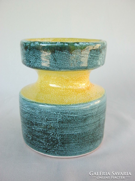Craftsman retro ceramic candle holder