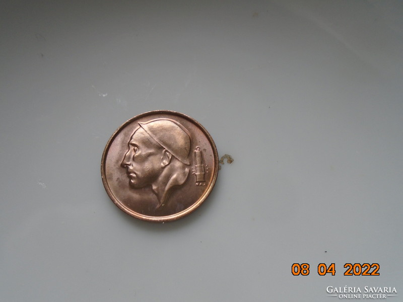 Coin, Belgium, 50 cents, 1977, bronze