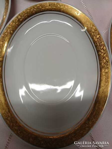 Alföldi oval small plate with gilded edges