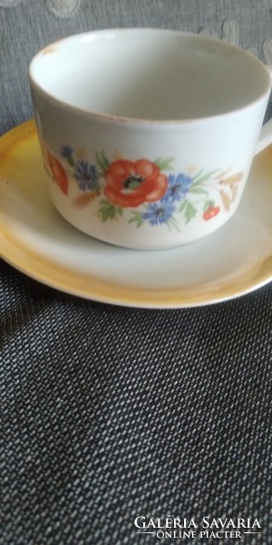 Poppy drasche tea cup