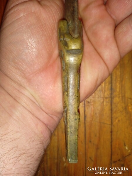 Antique lion knife sharpener