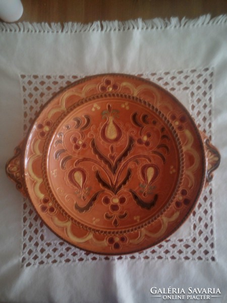 Gmundner ceramic wall plate, plate