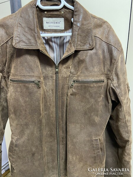 Men's suede leather jacket.