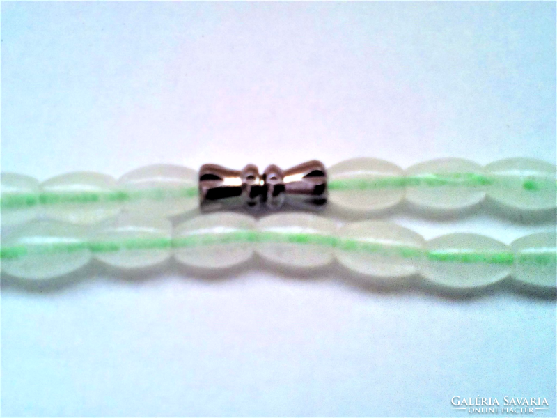 Jadeite bead string, 5*7 mm beads