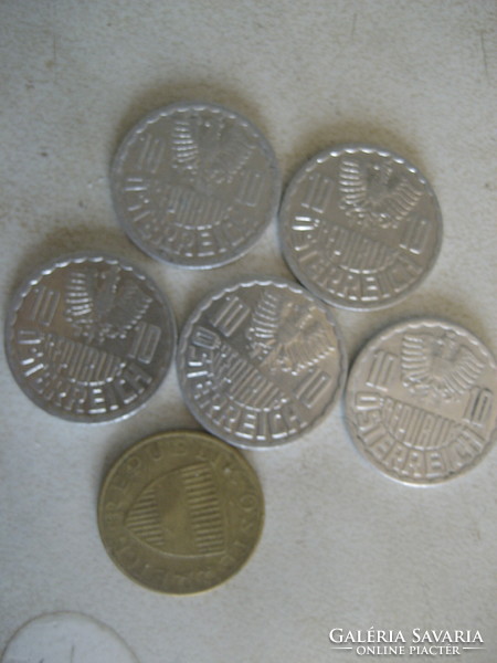 Old Austrian coins 1971-1982