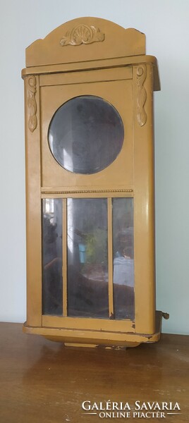 Old wall cabinet, clock case