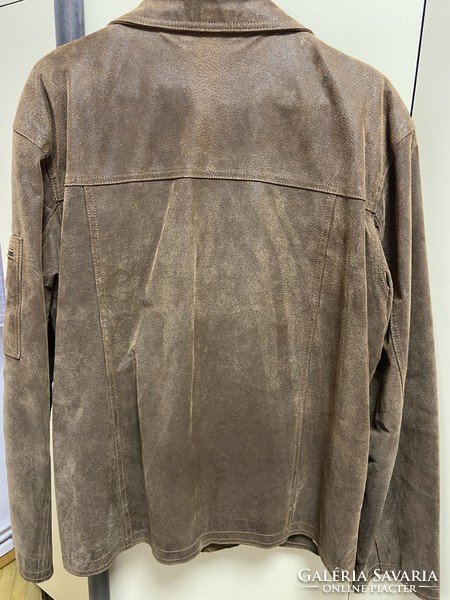 Men's suede leather jacket.