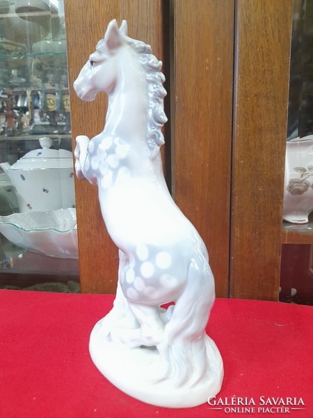 German, Germany Lippelsdorf branching paripa, horse porcelain figure. 21 Cm.