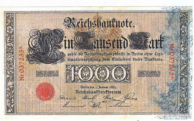 Germany 1000 German gold marks 1884 replica