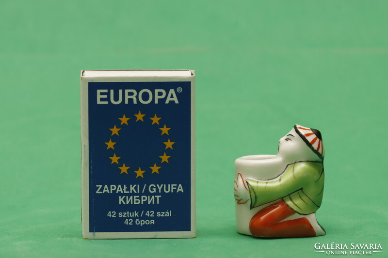 Miniatűr Herendi kínai porcelán mandarin figura + INGYEN POSTA!