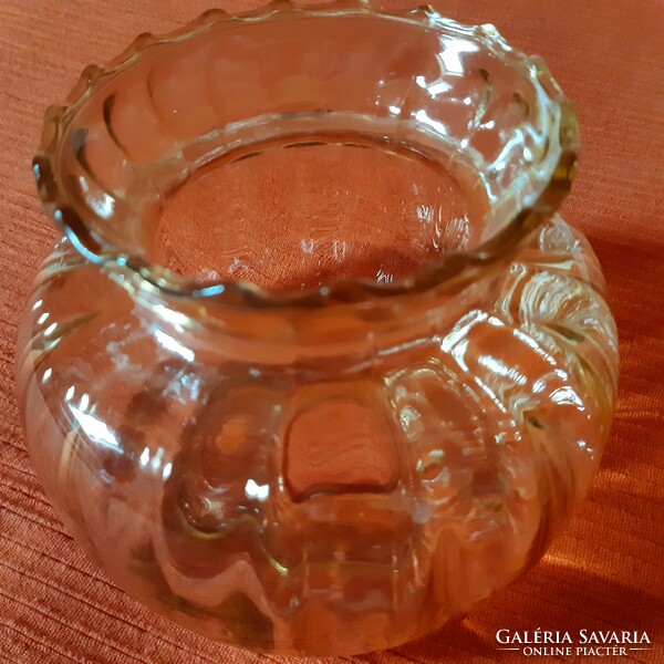 Amber glass lampshade