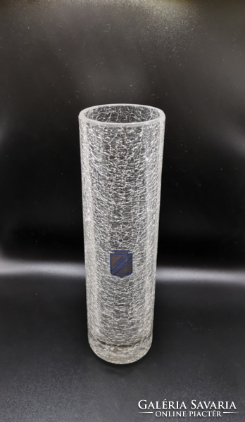 Fischer cracked glass vase