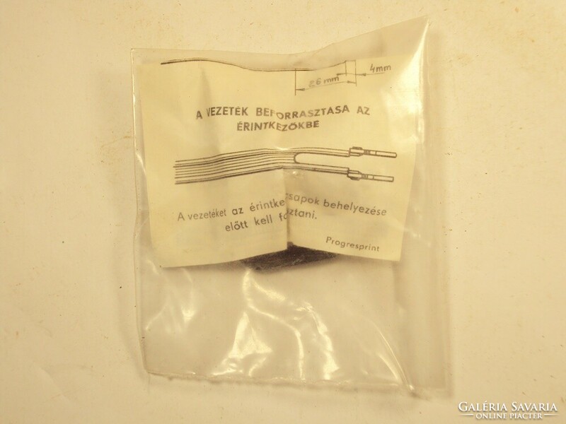 Old retro tv antenna electronic device connector - from the 1980s, unopened