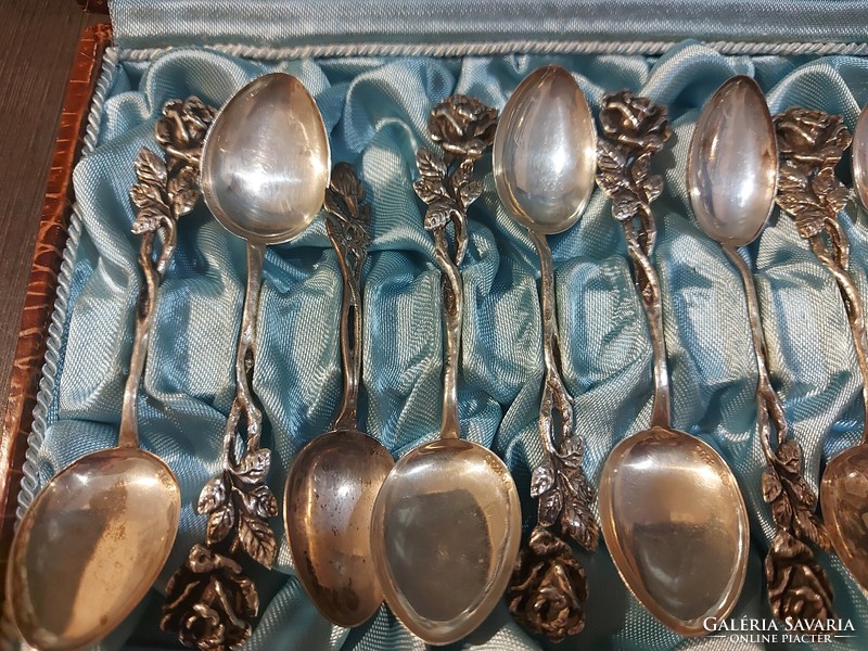 12 silver spoons, 112 gr