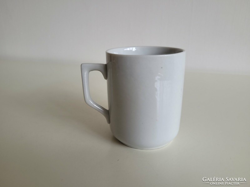 Régi Zsolnay porcelán bögre virágmintás teás csésze