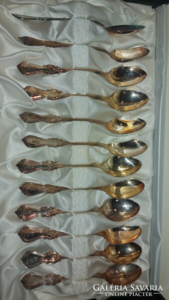 12 silver spoons, 151 gr