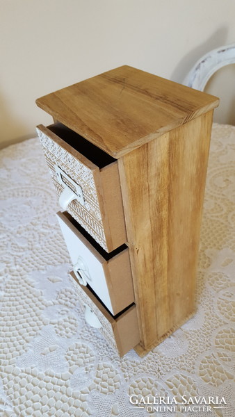 Mini cabinet with three drawers