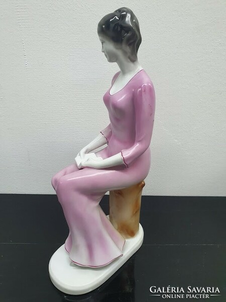 Hibátlan Hollóházi porcelán szobor , nő figura - 50036