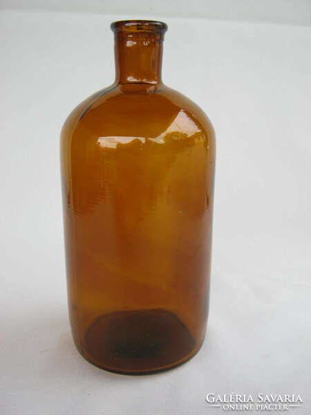 Old glass bottle decorative glass with tu mark