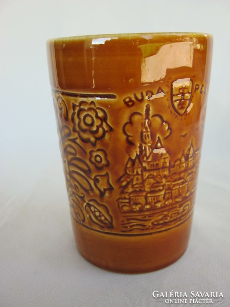 Granite ceramic cup souvenir Budapest