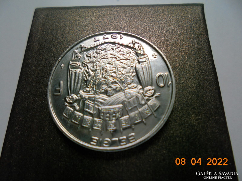 Coin, Belgium, 10 francs 1977, Brussels, nickel (#70475)