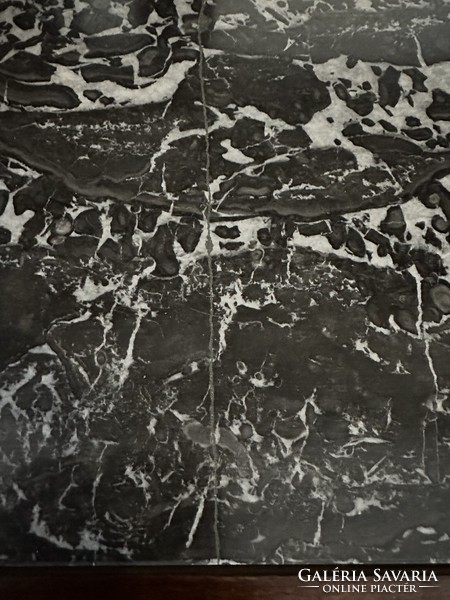 Szecessziós /koloniál tálaló, márvány lappal