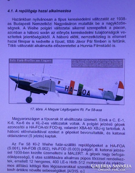 HA-XBG FW-58C Focke-Wulf futár repülőgép