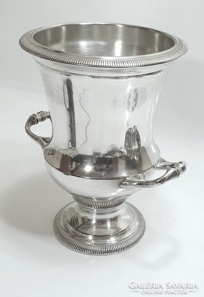 French silver-plated champagne bucket, champagne cooler, wine cooler