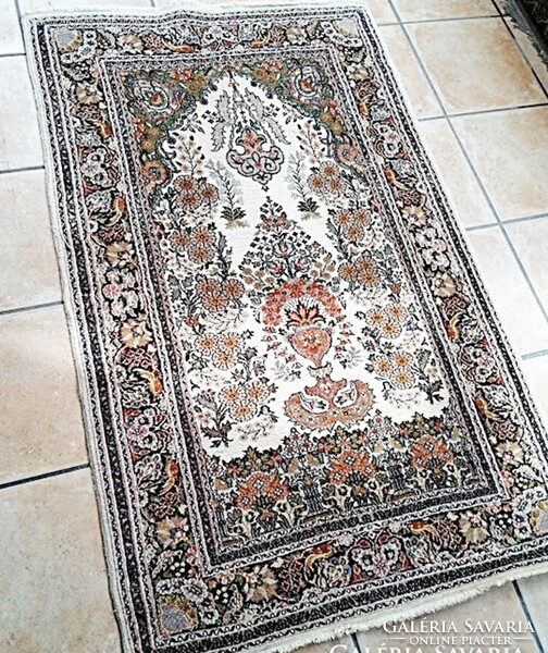 Lahori , életfás pakisztáni szőnyeg , kézi csomózású , 100 x 160 cm