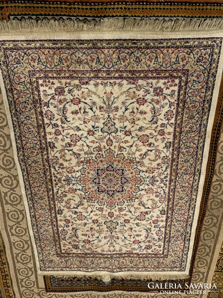 Used, cleaned silk Persian carpet